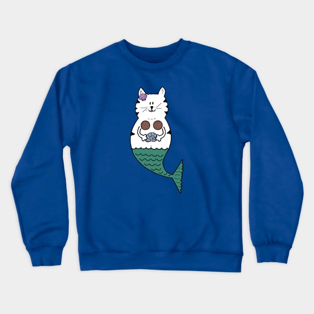 Mercat Crewneck Sweatshirt by Coconut Moe Illustrations